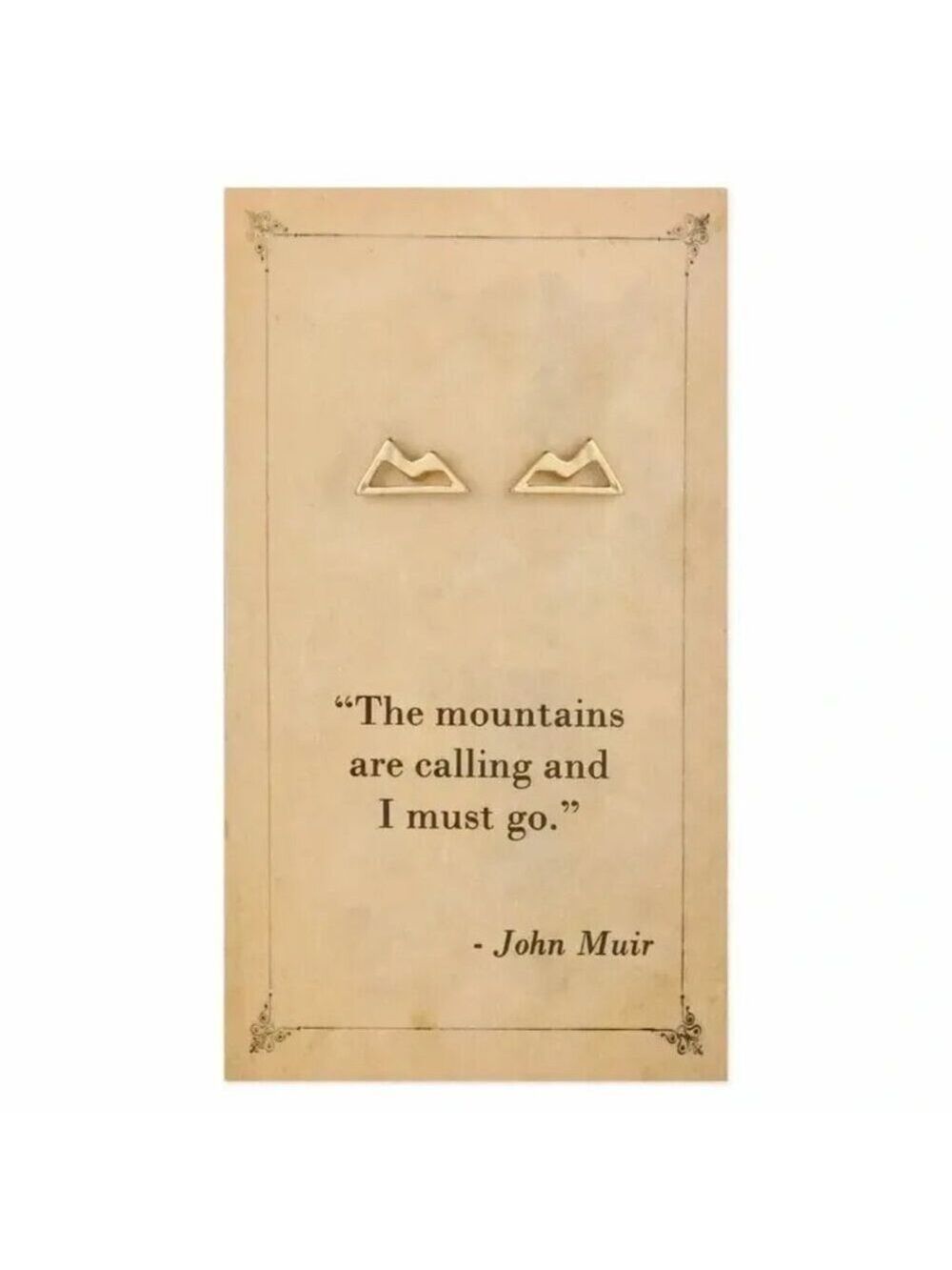 ($9) Literary Quotes Earrings - Muir